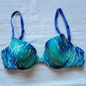 Victoria's Secret Lined Demi Print Bra. (34B)